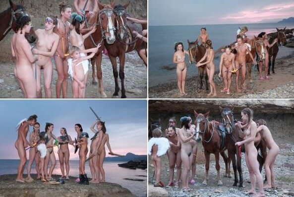 Mystical Horsey Riders Series photos - The community of naturist movement supporters