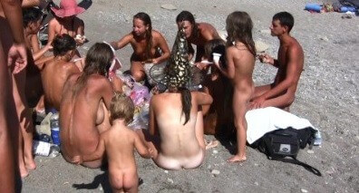 The vast oceanfront 1 Full HD video - Nature fills naturists and nudists with energy and inspiration
