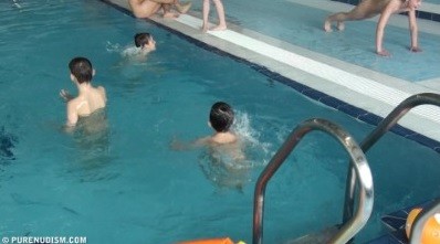 Poolside activities 1 Full HD - The equality of body and spirit is an important idea in the practice of nudism and naturism