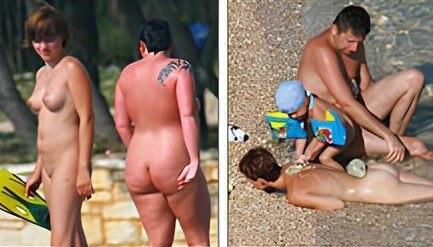 Photos from the world of naturism - Growing up on a nudist beach