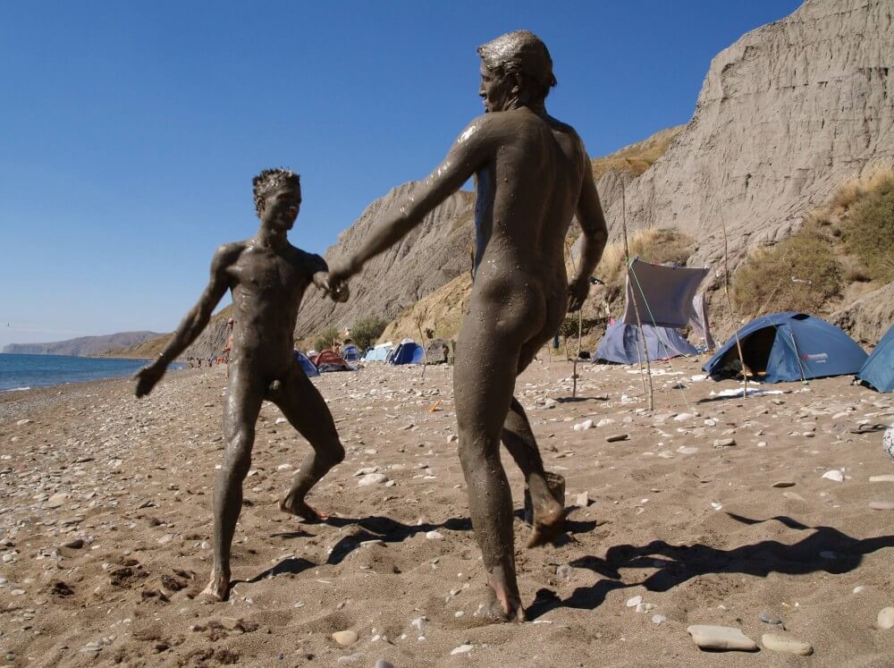 Jr Nudist Nude Beach Mud Soldiers photos - Nudity is a part of life without shame