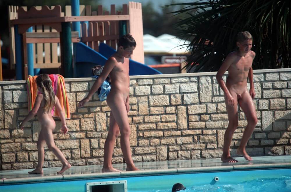 Naturist Pool Assortment photos - The idea of freedom and self-acceptance, as embodied by Adam and Eve, is important