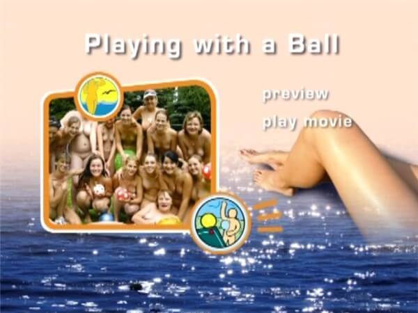 Naturist Freedom: Playing with a ball - A person without clothes is closer to nature