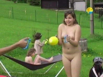 Naturist Freedom: Meadow - Leaving the house in a state of complete nudity