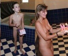Naturists celebrates birthday photos - Connoisseurs of naturism choose nature